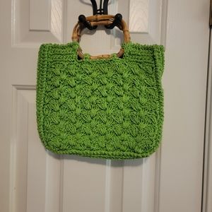 Vintage crochet handbag